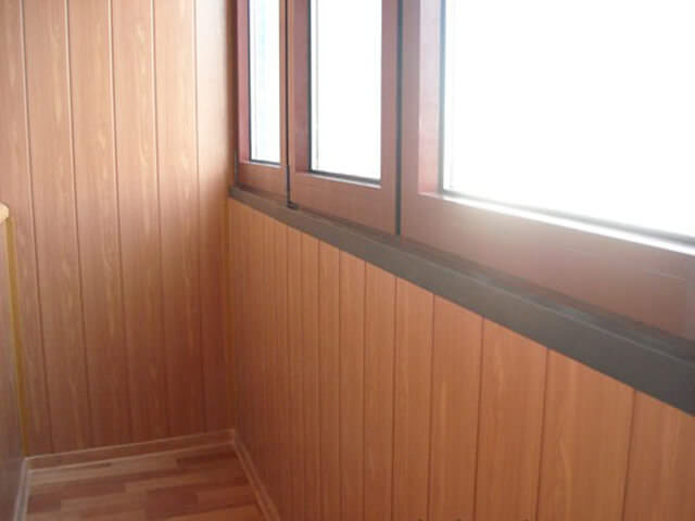 отделка балкона мдф панелями