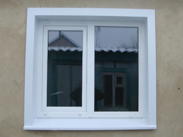 Металлические откосы для фасада окна