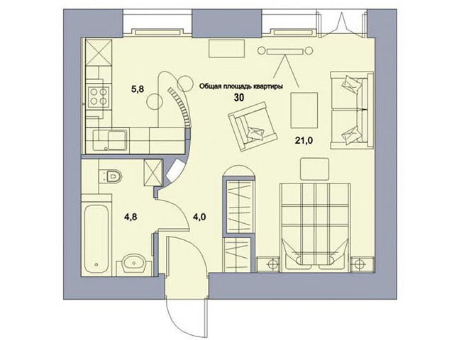 Схема комнаты 